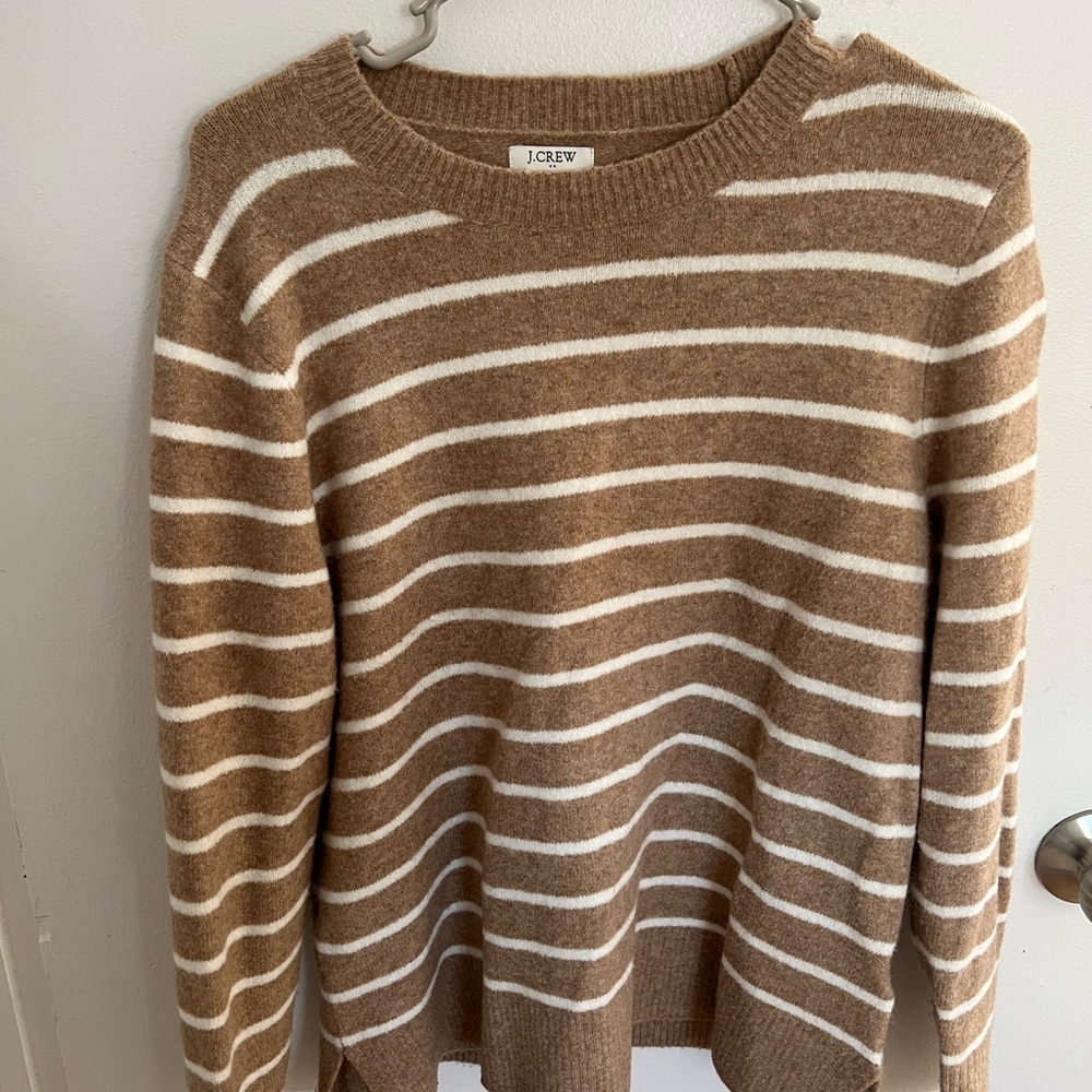 J. Crew Women's Striped Sweater - Brown